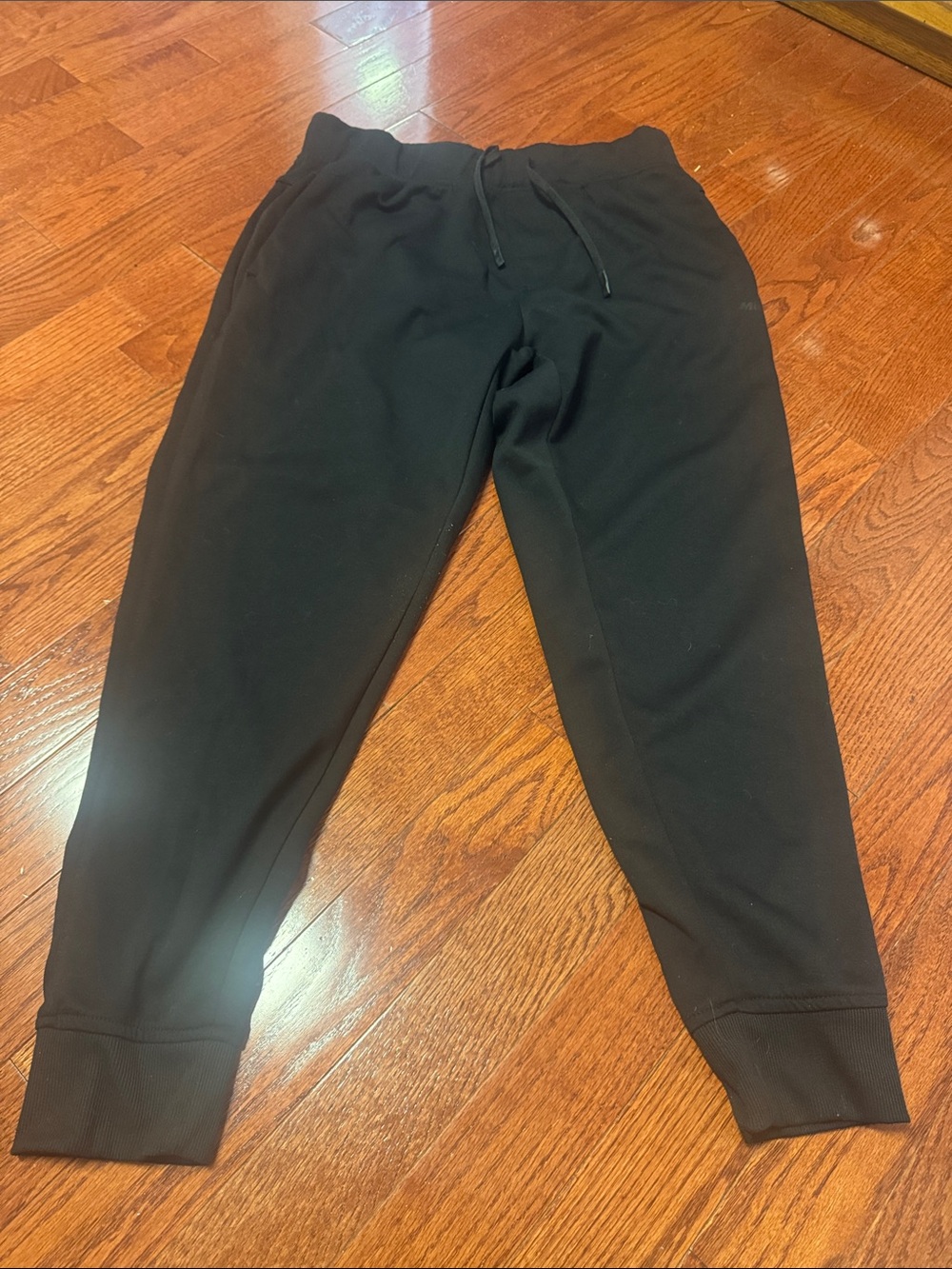 Men's Black Drawstring Jogger Pants